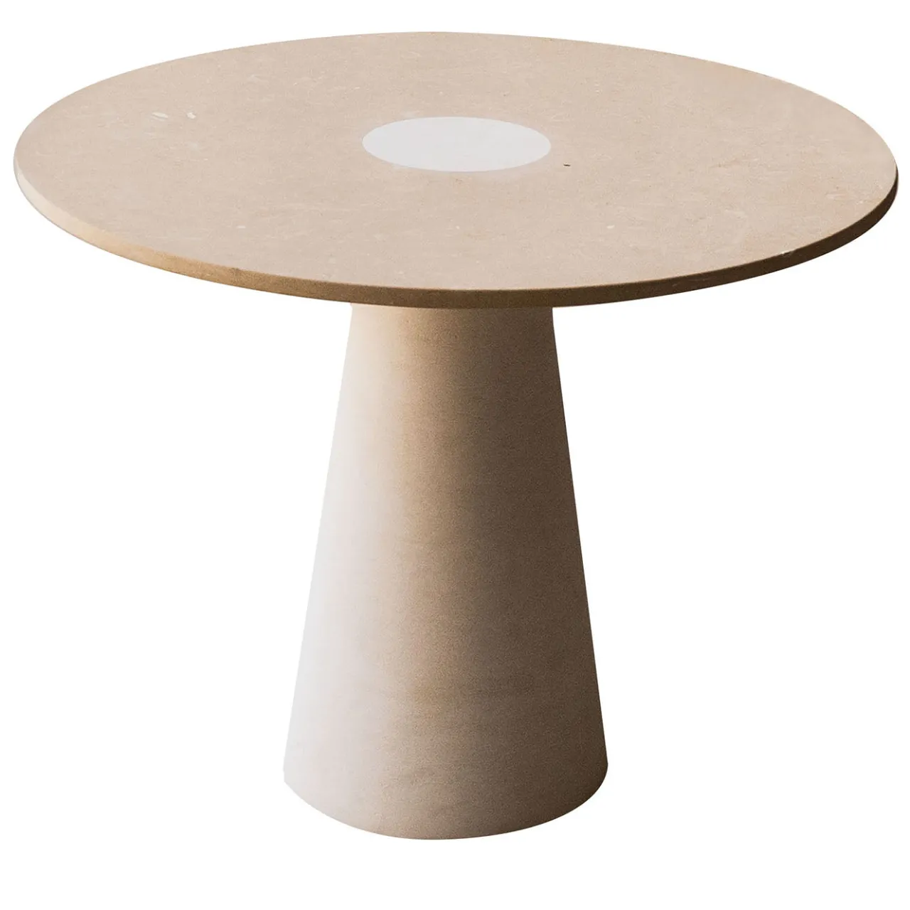 Pimar Limestone Side Tables<Centro 54 Large Round Stone Side Table by Gumdesign