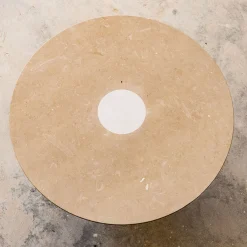 Pimar Limestone Side Tables<Centro 54 Large Round Stone Side Table by Gumdesign