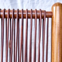 Emanuele Pantanella Design Chaises<Chaise Okoume Wood And Brown Leather Chaise Longue