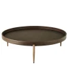 Gianfranco Ferré Home Coffee Tables<Chambers Brown Leather And Canaletto Walnut Coffee Table