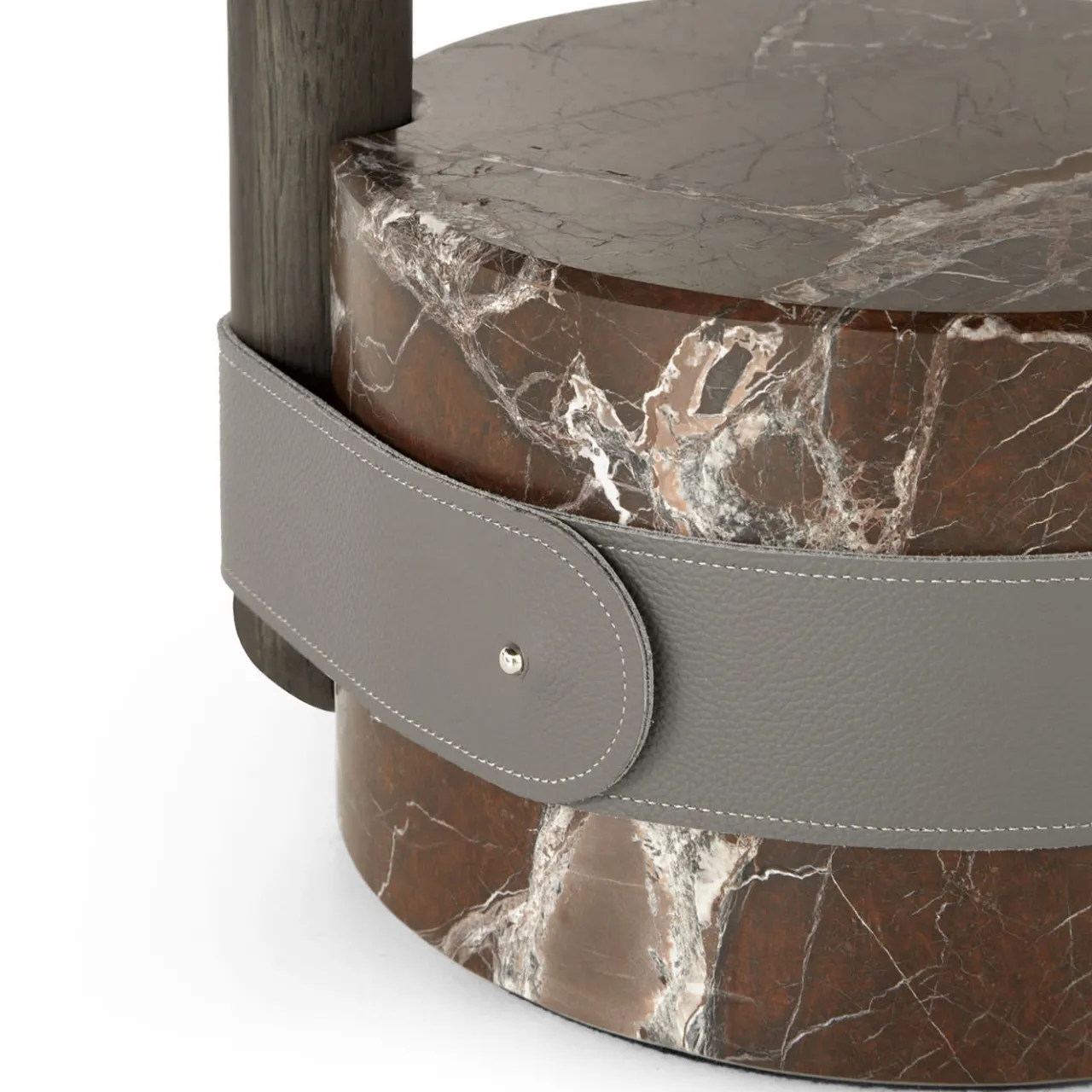 Morica Design Coffee Tables<Champignon Small Side Table with Lepanto Red Marble Base