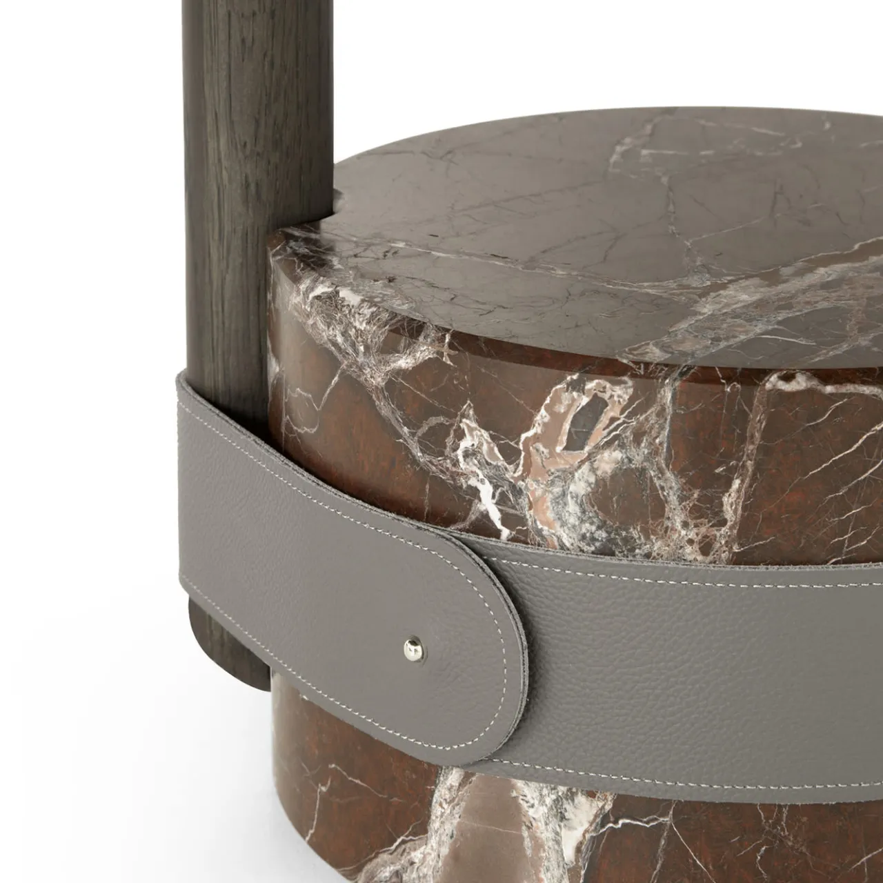 Morica Design Coffee Tables<Champignon Small Side Table with Lepanto Red Marble Base