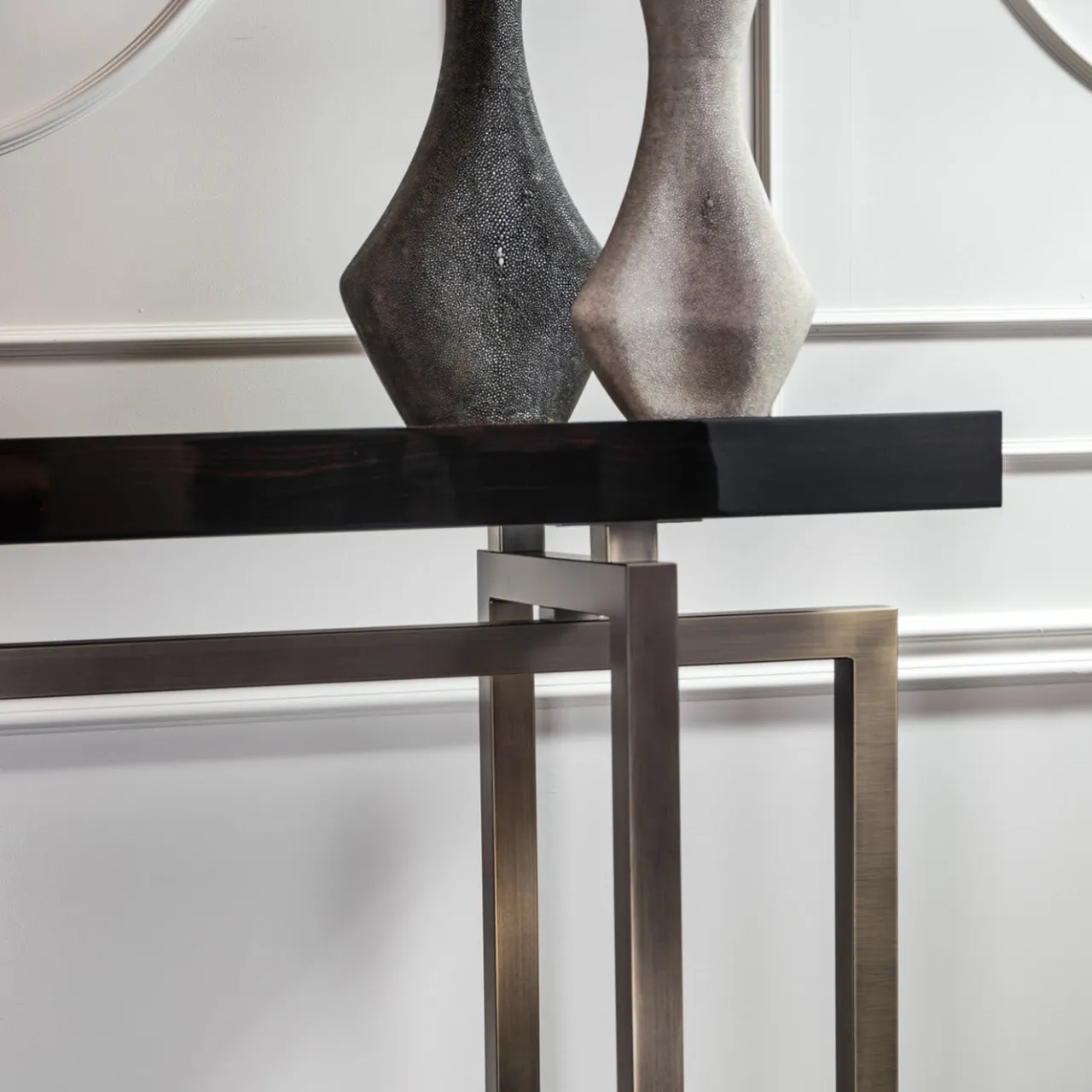 DOM Edizioni Consoles<Charlotte Console With Bronzed Metal Base