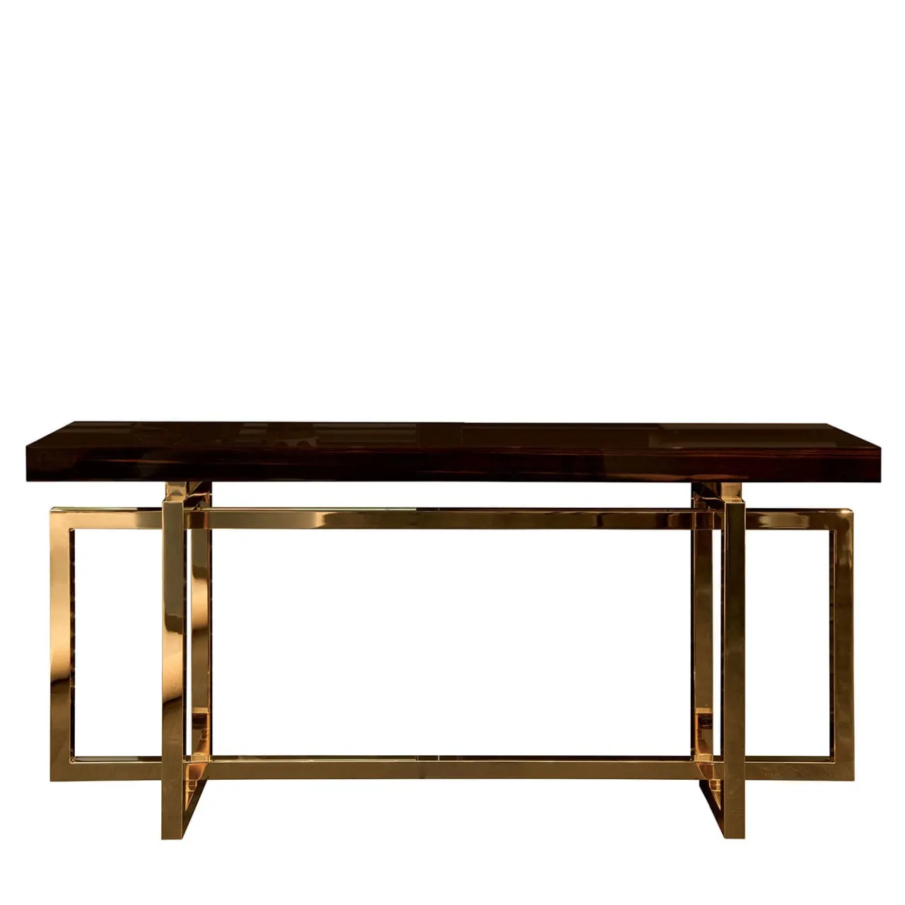 DOM Edizioni Consoles<Charlotte Console With Brass-Plated Metal Base