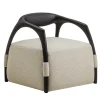 Durame Armchairs<Chassis Black Ash Solid Wood Armchair & Fabric Upholstery