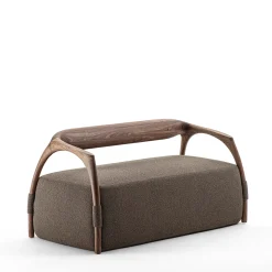 Durame Sofas<Chassis Wood Frame and Brown Fabric Sofa
