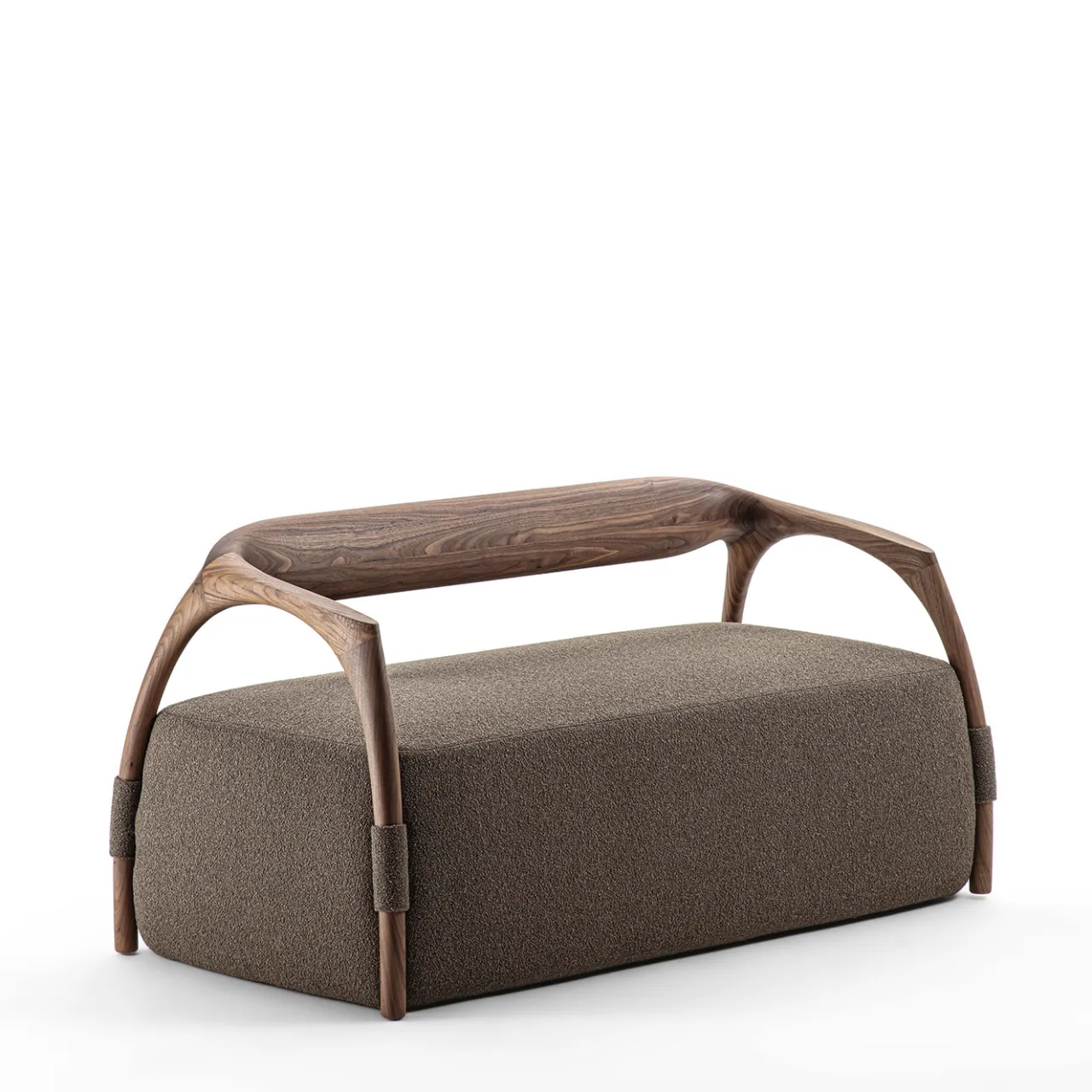 Durame Sofas<Chassis Wood Frame and Brown Fabric Sofa