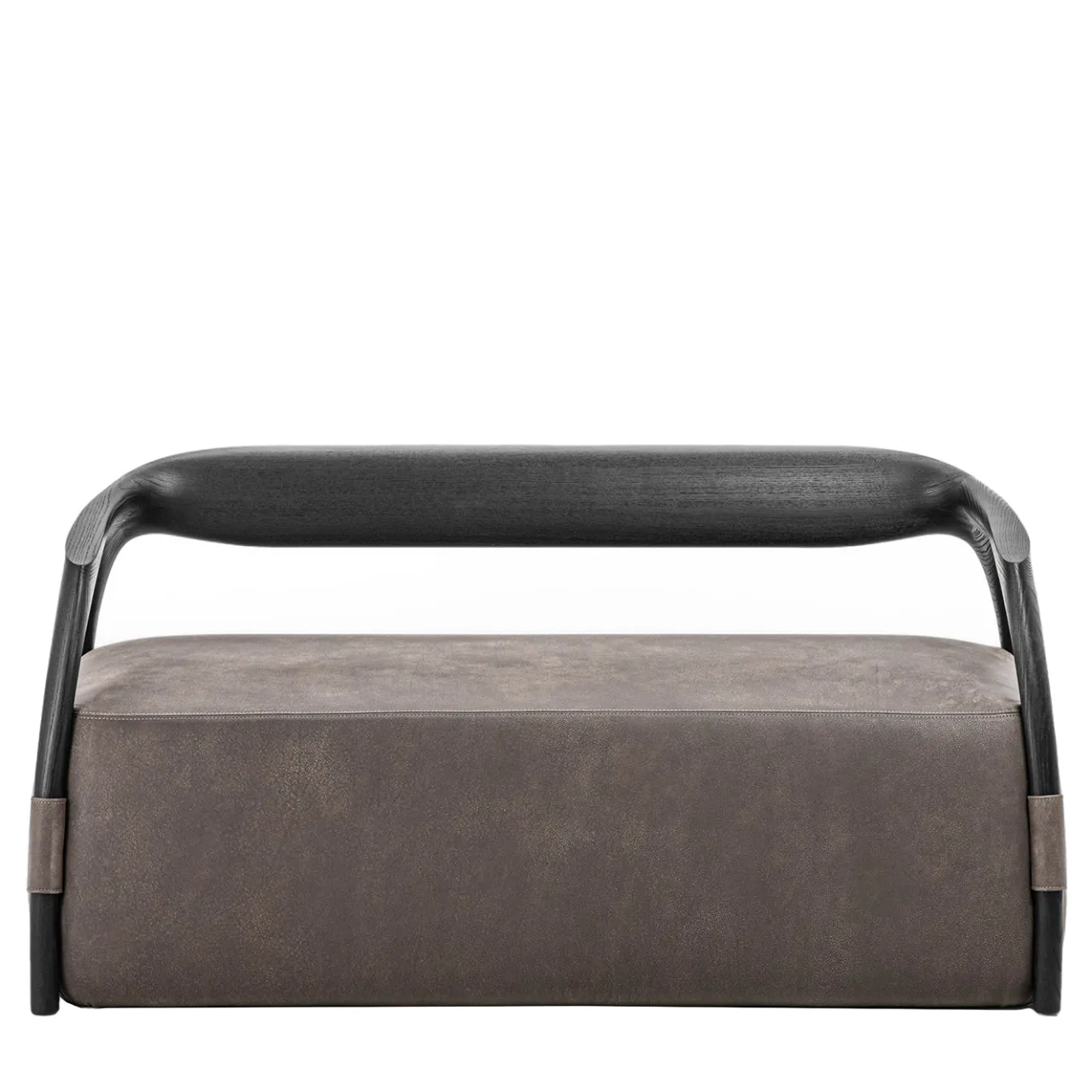 Durame Sofas<Chassis Wood Frame and Gray Leather Sofa