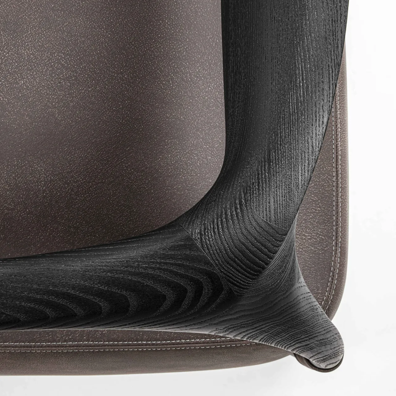 Durame Sofas<Chassis Wood Frame and Gray Leather Sofa
