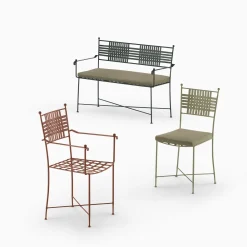 Dante Negro Outdoor Chairs & Stools<Checkmate Cushioned Wrought Iron Tundra Chair