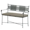 Dante Negro Outdoor Sofas & Benches<Checkmate Forest-Green Wrought Iron Bench