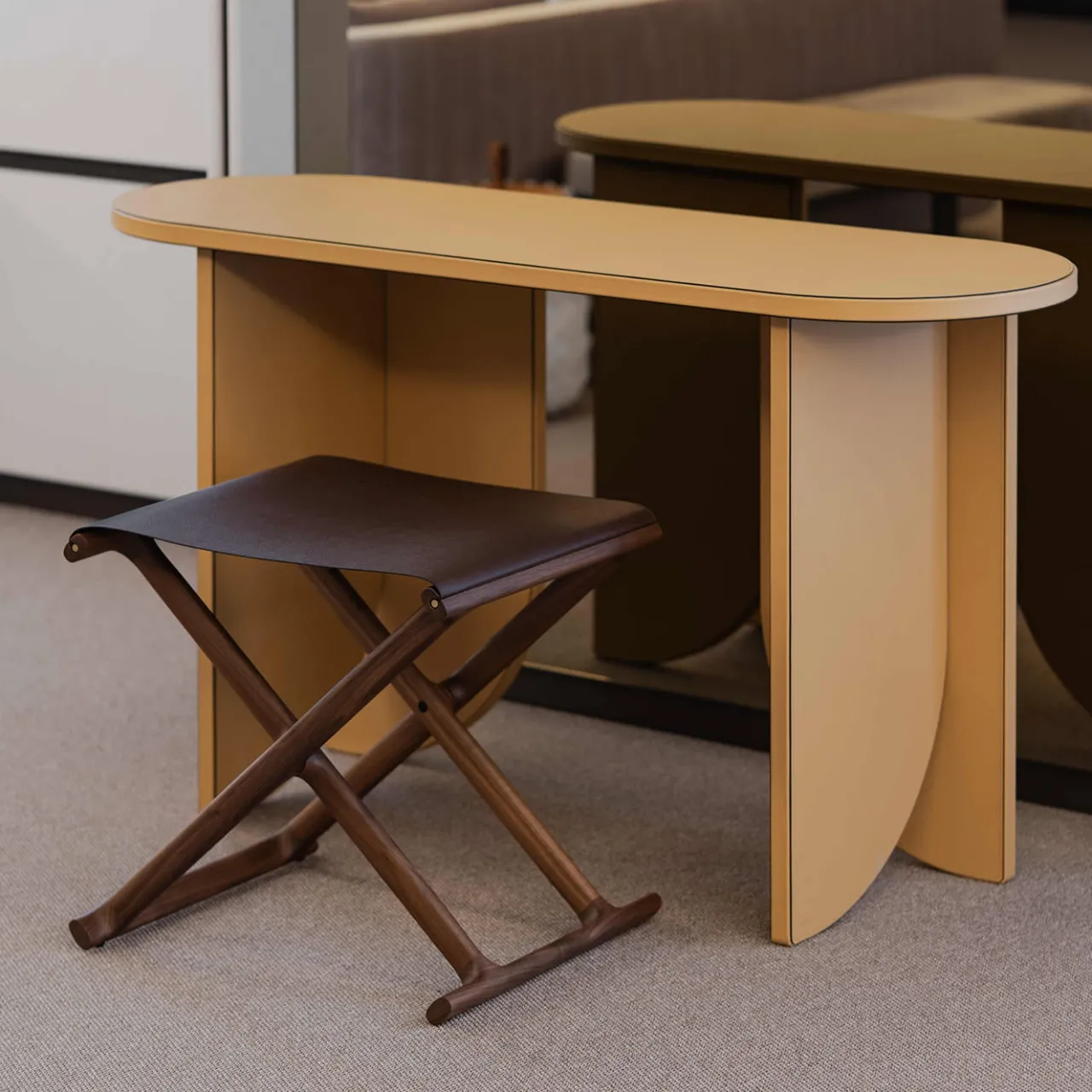 Pinetti Stools<Chelsea Solid Walnut Folding Stool