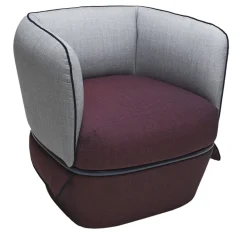 My Home Armchairs<Chemise Burgundy/Gray Armchair by Studio Lido