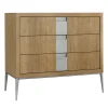 LCI_DECORA Dressers<Cherry Wood & Chromed Patinated Metal Dresser