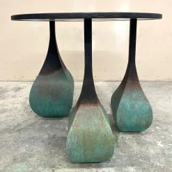 Cesare Ferrari Atelier Bistro Tables<Chess 3-Leg Round Shaded Metal Table