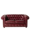 Mantellassi 1926 Sofas<Chesterfield bordeaux leather sofa