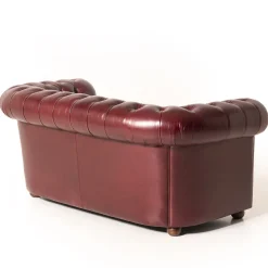 Mantellassi 1926 Sofas<Chesterfield bordeaux leather sofa