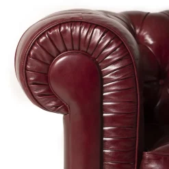 Mantellassi 1926 Sofas<Chesterfield bordeaux leather sofa