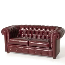Mantellassi 1926 Sofas<Chesterfield bordeaux leather sofa