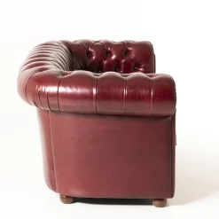 Mantellassi 1926 Sofas<Chesterfield bordeaux leather sofa
