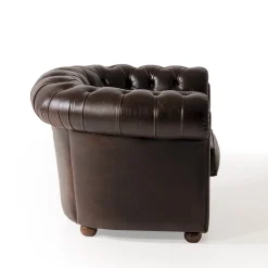 Mantellassi 1926 Armchairs<Chesterfield brown leather armchair