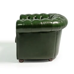 Mantellassi 1926 Armchairs<Chesterfield dark green leather armchair