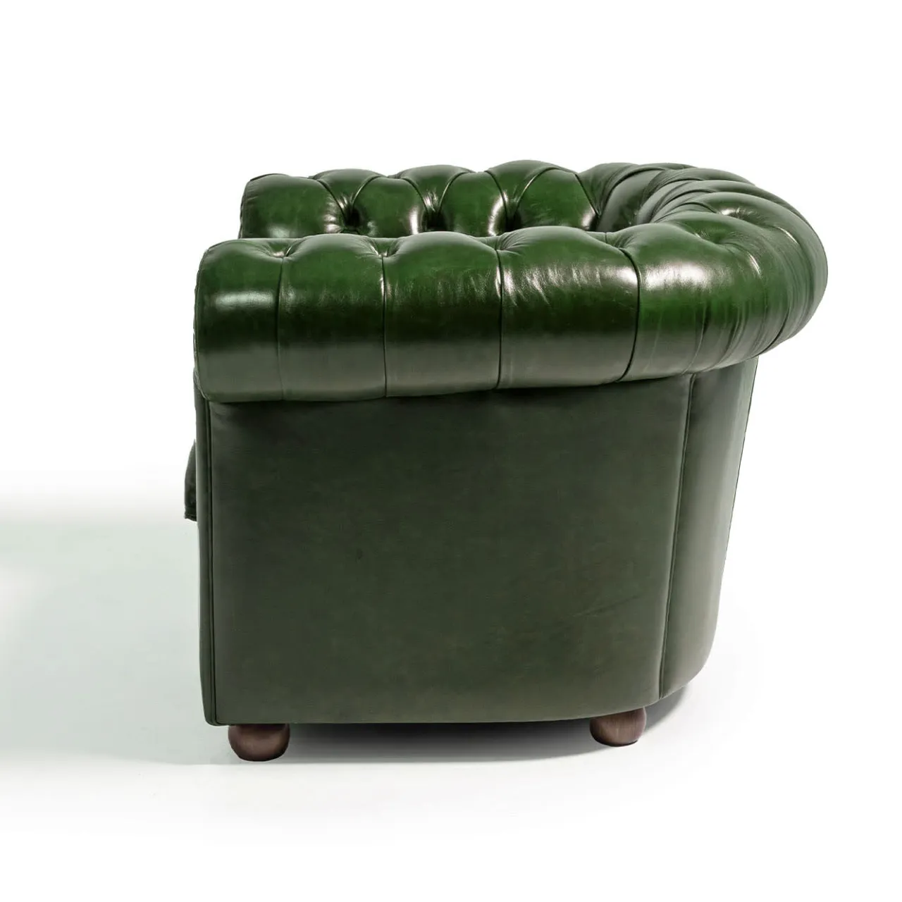 Mantellassi 1926 Armchairs<Chesterfield dark green leather armchair