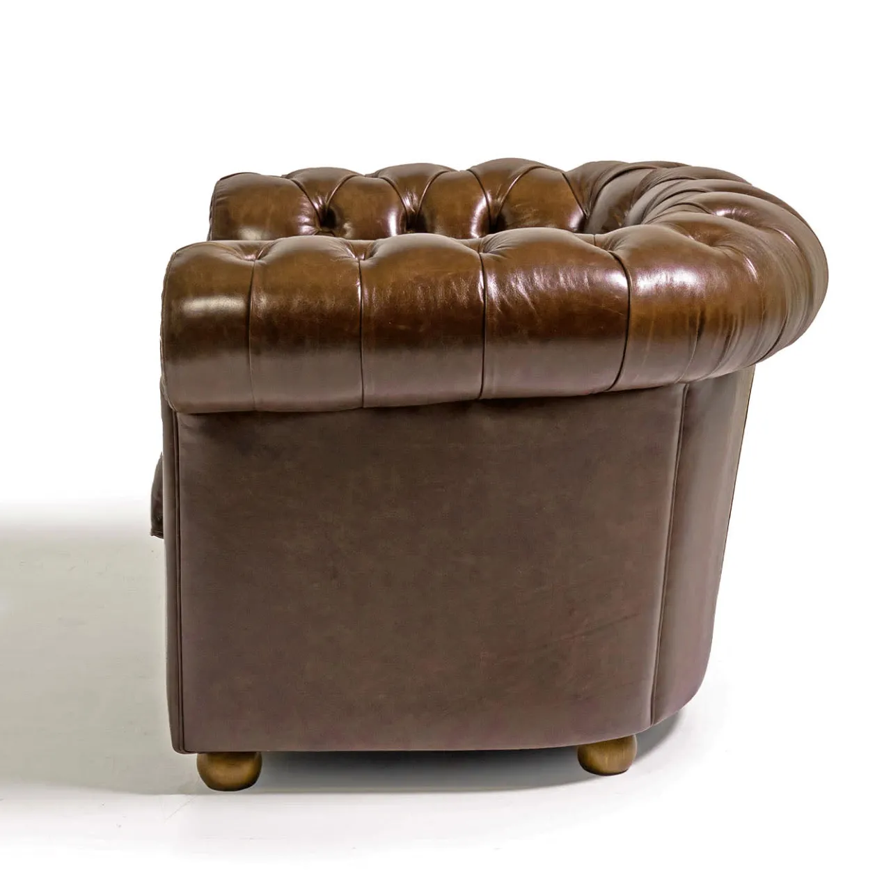 Mantellassi 1926 Armchairs<Chesterfield moss brown leather armchair