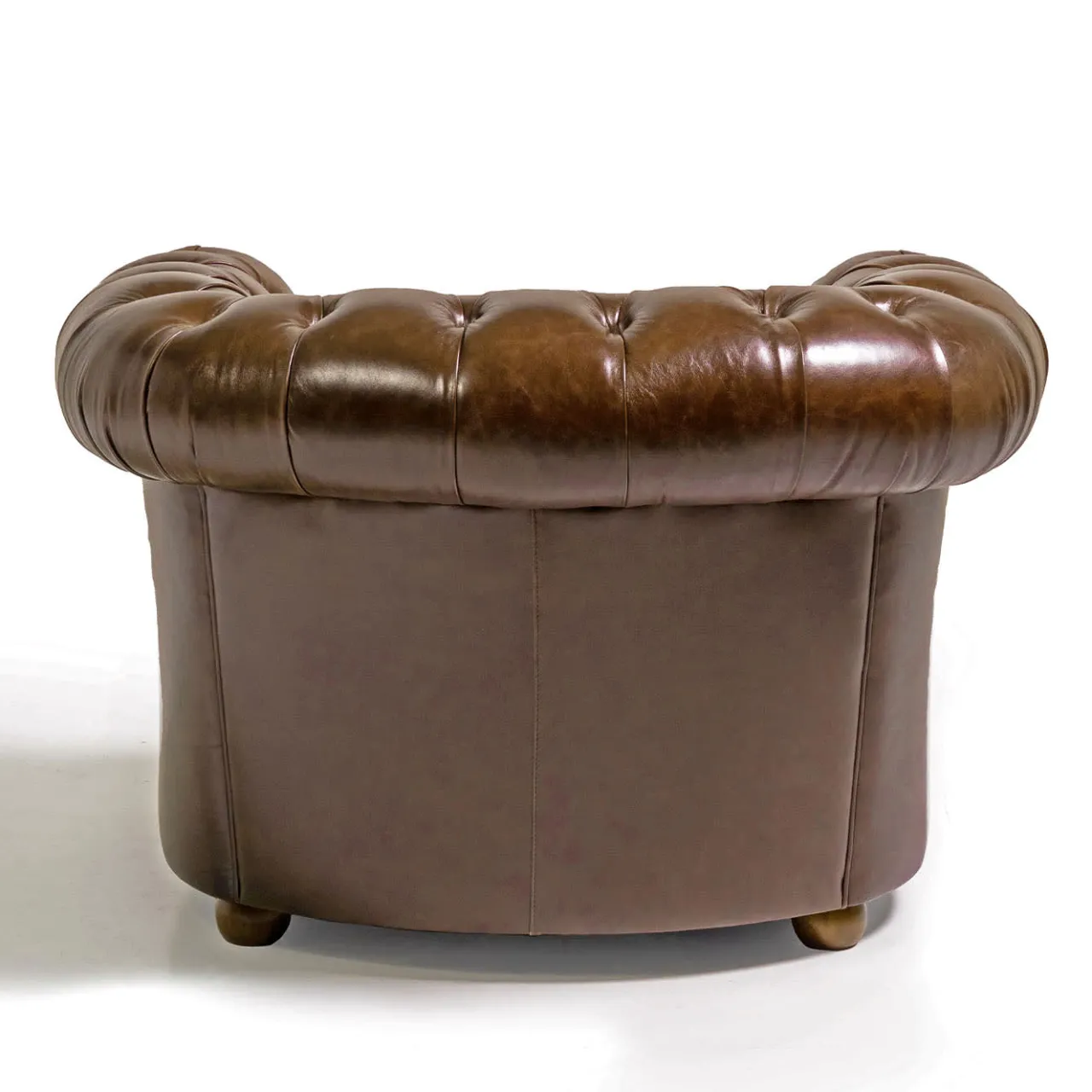 Mantellassi 1926 Armchairs<Chesterfield moss brown leather armchair