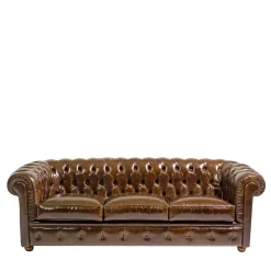 Mantellassi 1926 Sofas<Chesterfield moss brown leather sofa