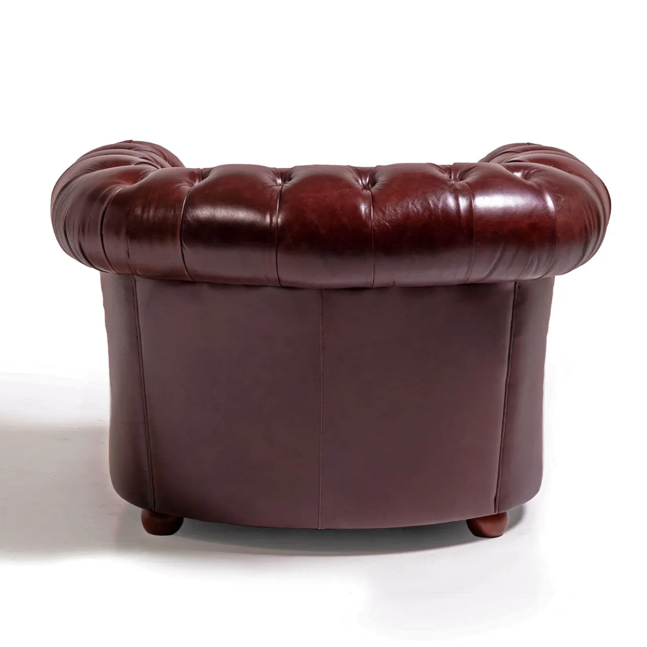 Mantellassi 1926 Armchairs<Chesterfield ruby red leather armchair