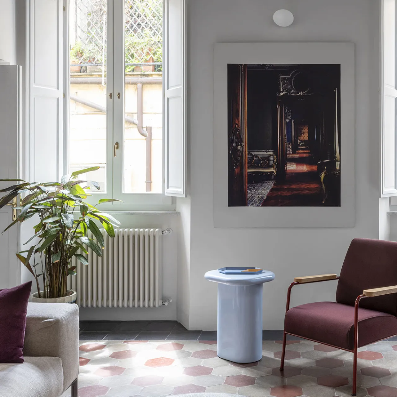 Punto Zero Side Tables<Chiodino Light Blue Side Table