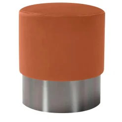 Domingo Salotti Ottomans & Poufs<Chione Orange Pouf