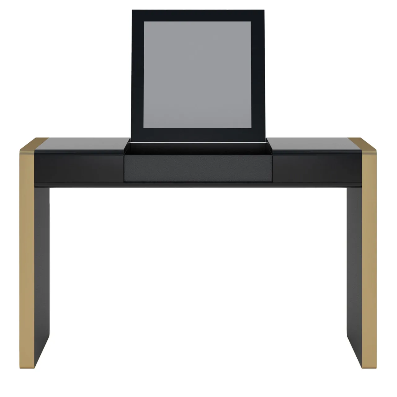 Living Couture Vanities<Chloè Black Wood Vanity with Mirror