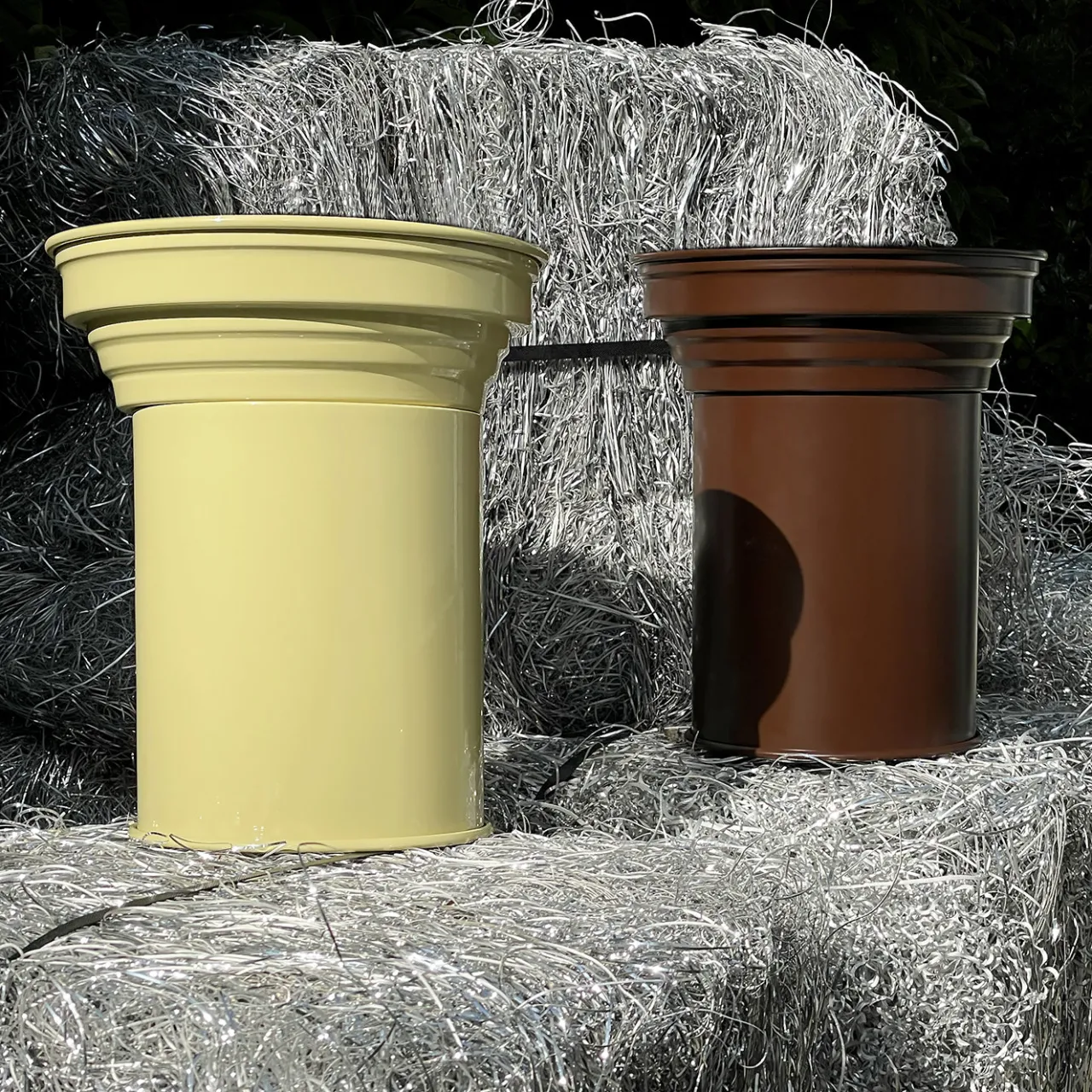 Caspal Side Tables<Chocolate Matt Aluminum Side Table