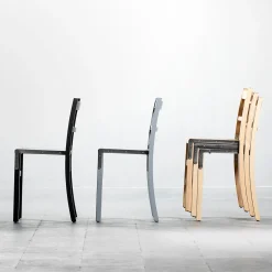 Paolo Pallucco Chairs<Cinema Ash Wood And Stainless Steel Chair