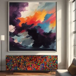 Arte Nel Design Sideboards Buffets<Cinema Unique Painted Sideboard with Led Lighting
