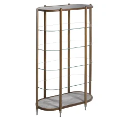Annibale Colombo Bookcases<Cipolla 6-Shelf Dark Iroko Etagère
