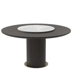 Vibieffe Dining Tables<Circle Dining Table with Lazy Susan by Gianluigi Landoni