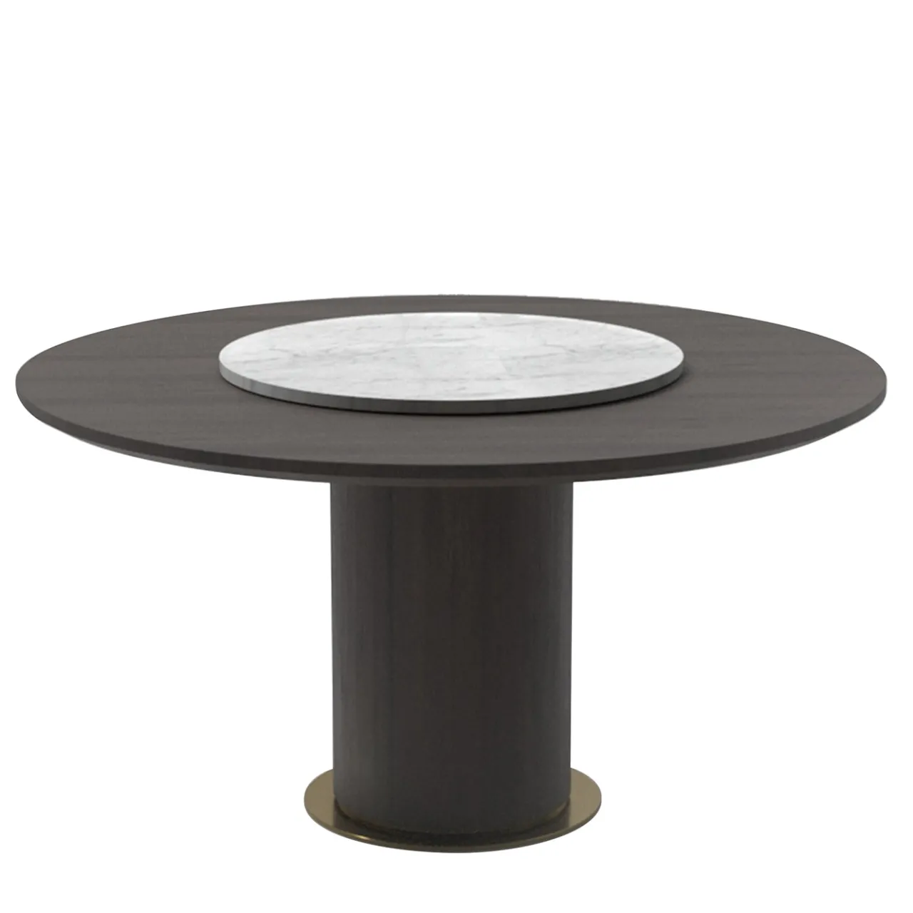 Vibieffe Dining Tables<Circle Dining Table with Lazy Susan by Gianluigi Landoni