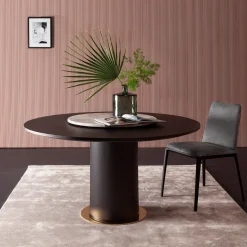 Vibieffe Dining Tables<Circle Dining Table with Lazy Susan by Gianluigi Landoni