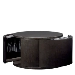 Armani Casa Bar Cabinets<Circle Large Store Barware Black Drafted Stucco