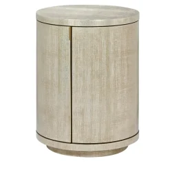 Armani Casa Bar Cabinets<Circle Small Store Barware White Gold Drafted Stucco