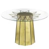 Bronzetto Dining Tables<Circus Glass with Brass Structure Table
