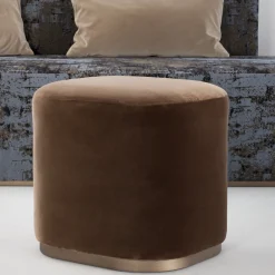 UNO Contract Ottomans & Poufs<Ciro Brown Pouf by Ciarmoli Queda Studio