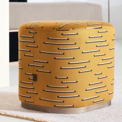 UNO Contract Ottomans & Poufs<Ciro Yellow Pouf by Ciarmoli Queda Studio