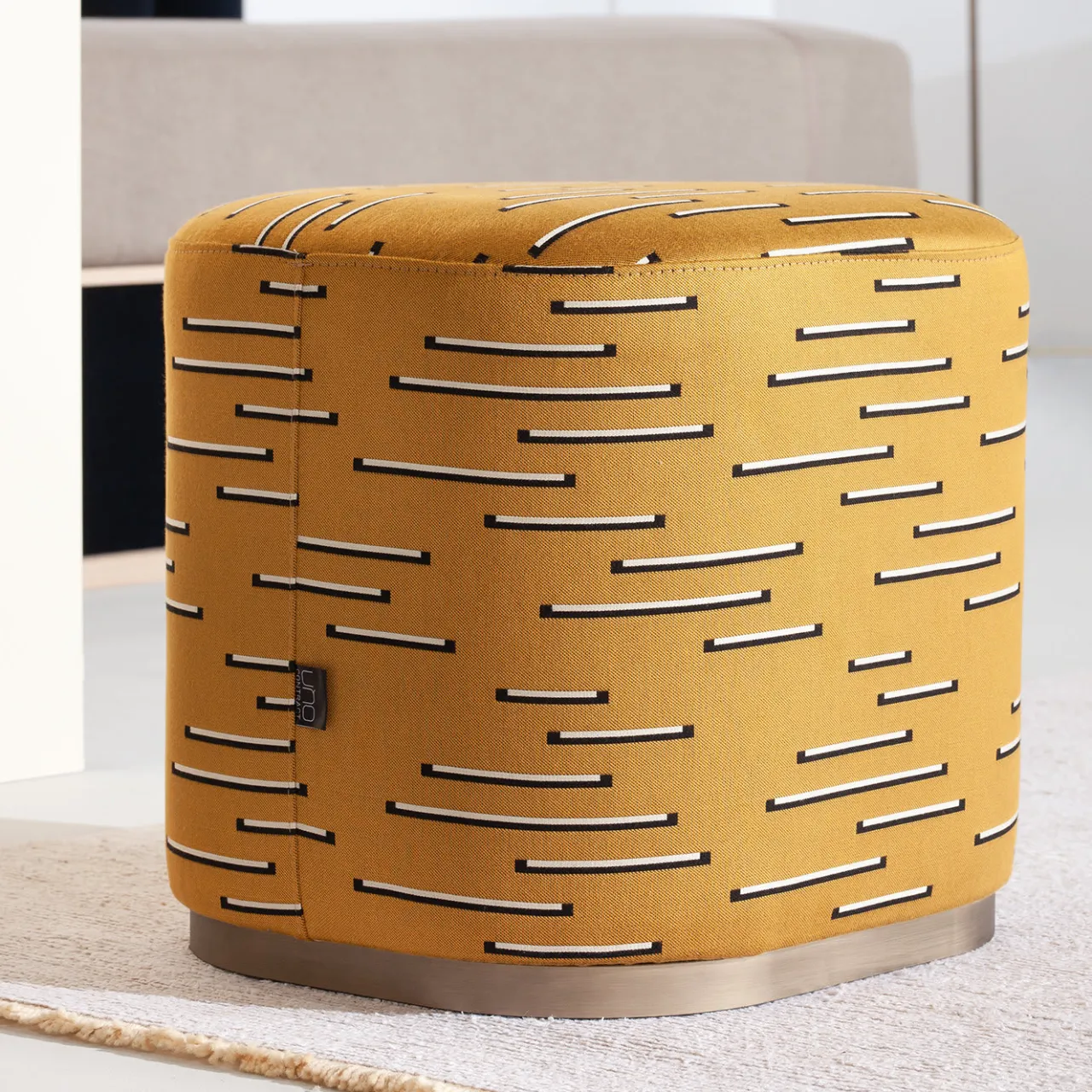 UNO Contract Ottomans & Poufs<Ciro Yellow Pouf by Ciarmoli Queda Studio