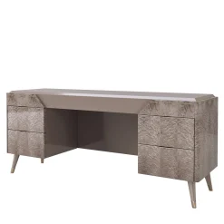 Cafedesart Desk & Writing Tables<Claire Light Gray Wood Vanity Desk