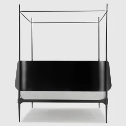 Lispi Beds<Clamp Black Iron Canopy Double Bed by Francesco Forcellini