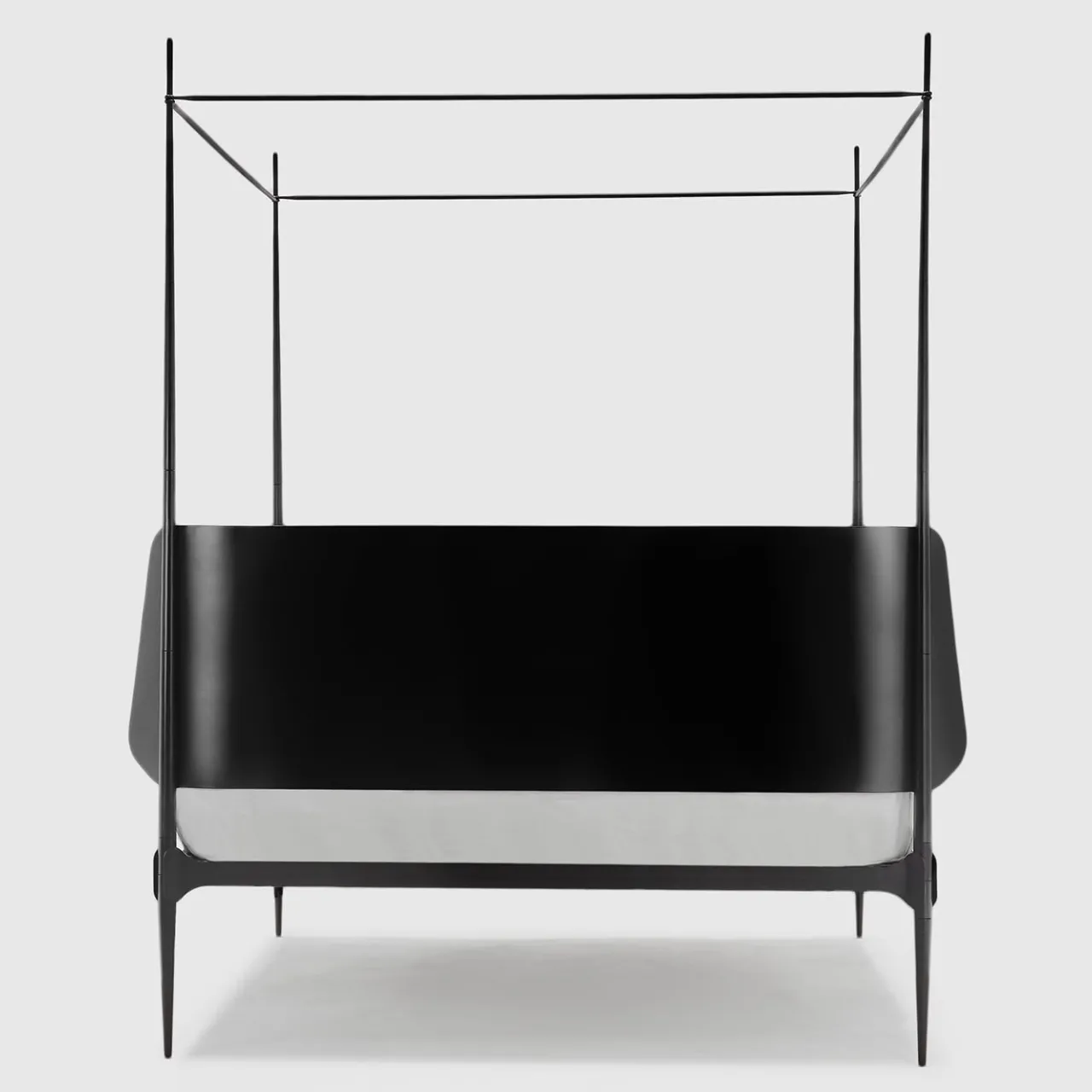 Lispi Beds<Clamp Black Iron Canopy Double Bed by Francesco Forcellini